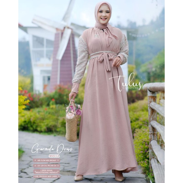 GARMELA DRESS BY TULUS SIGNATURE (DRESS MUSLIMAH) Dress wanita rekomended