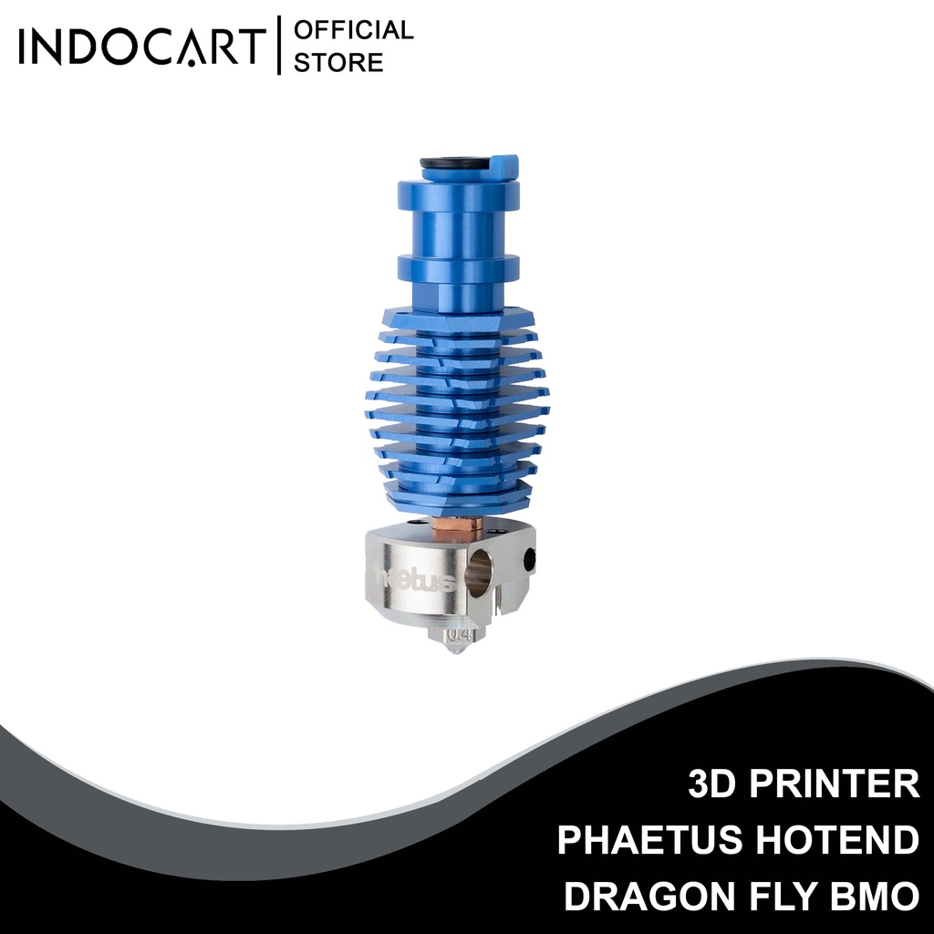 INDOCART 3D Printer HotEnd Phaetus DragonFly BMO all-metal 0.4MM blue