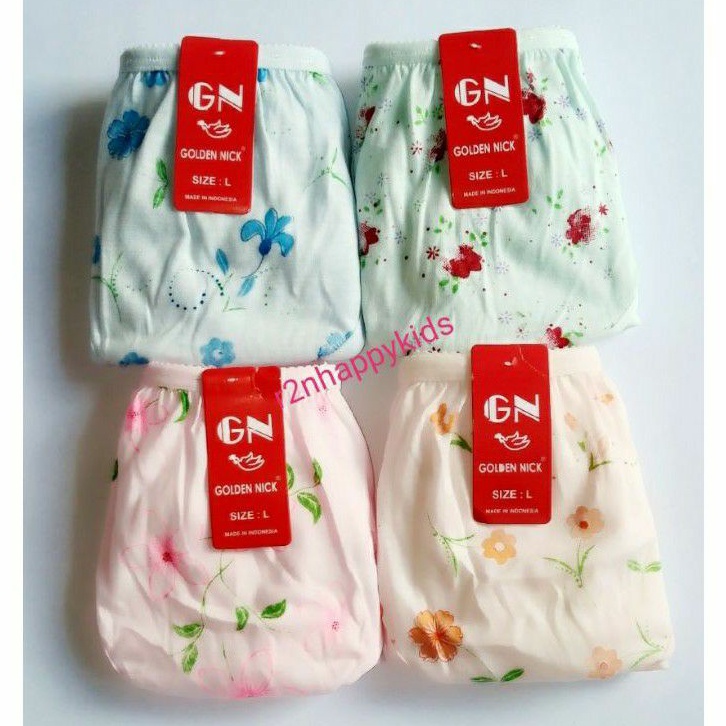 ( 3 Pcs ) CD Wanita Golden Nick Motif | Golden Nick Sablon | Golden Nick | Yutind