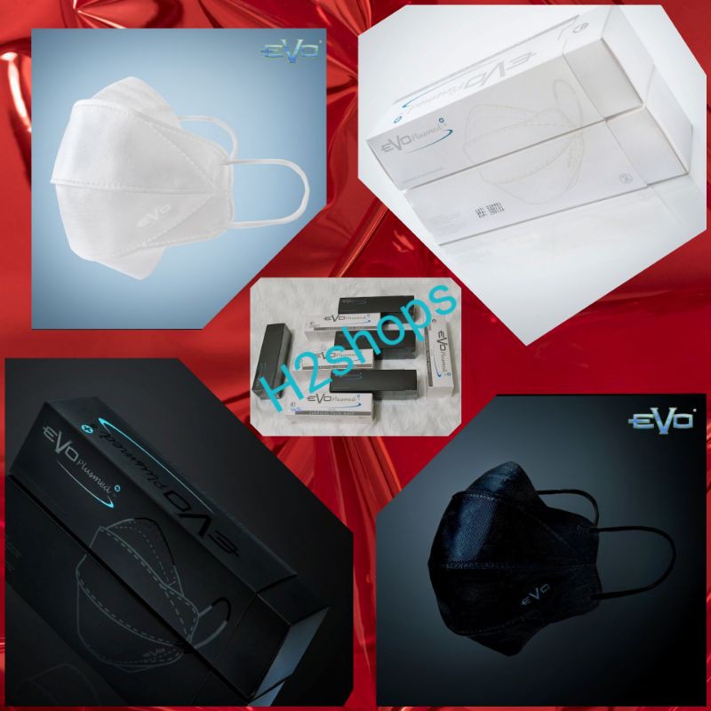 masker evo plusmed SUPER BLACK & SUPER WHITE special limited edition bok / box