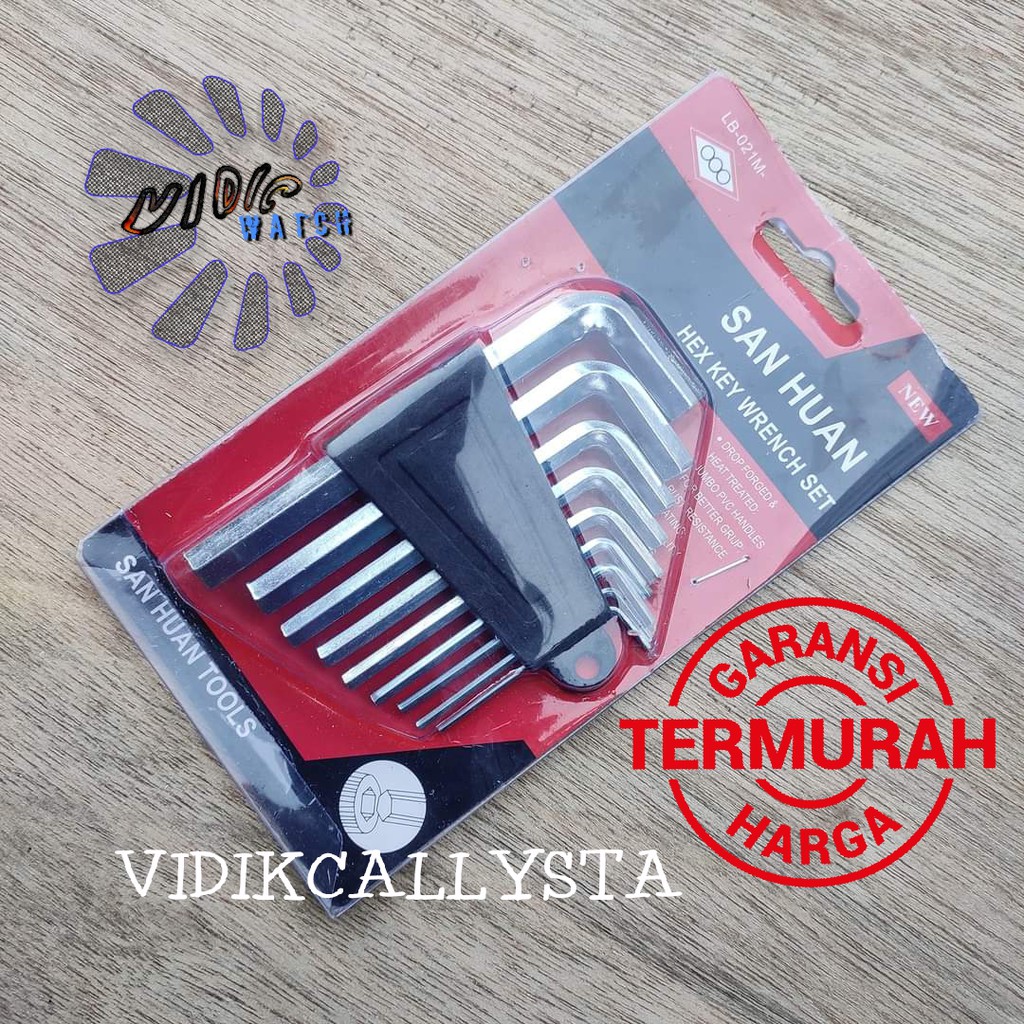 Kunci L 9 set kunci L set Kualitas bagus murah