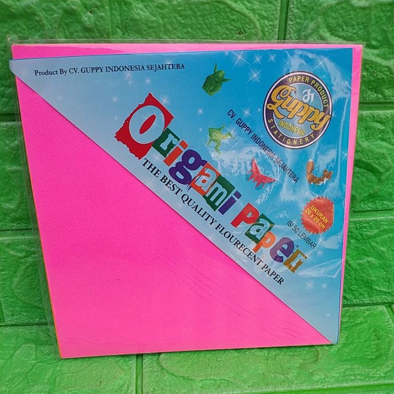 

ORIGAMI 20X20CM 11 WARNA ISI 50LEMBAR BELAKANG PUTIH GROSIR