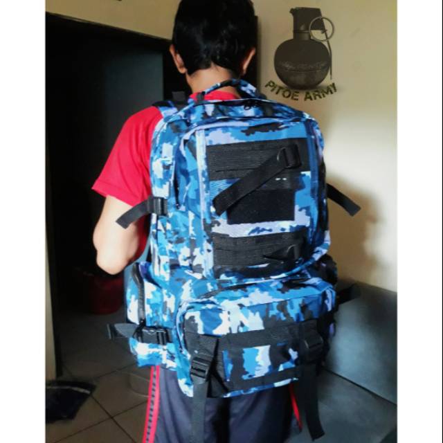 Tas Punggung Loreng Angkatan Udara - Ransel Loreng AURI - Tas Lebanon TNI-AU - Army