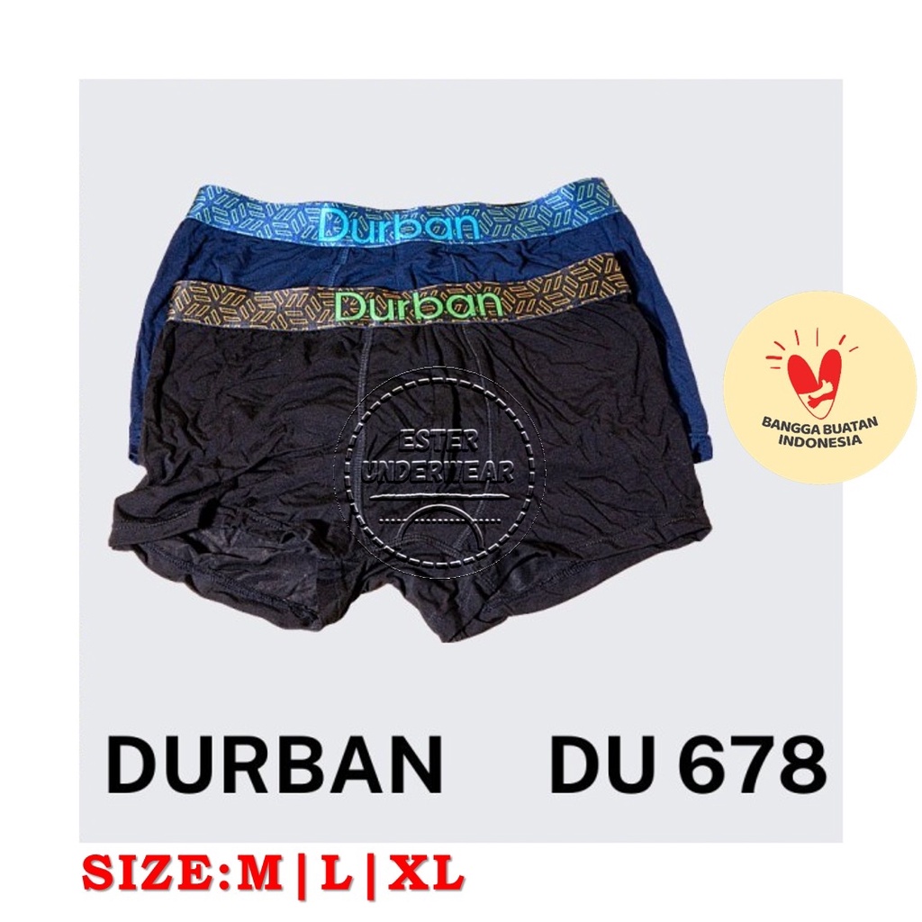 CELANA DALAM BOXER DURBAN DU 678 ISI2 Pcs