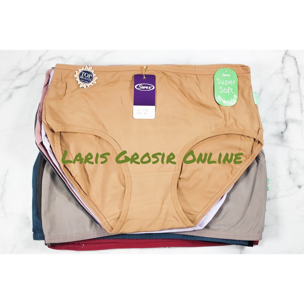 Grosir Isi 3 Celana Dalam Sorex 1239 / CD wanita Sorex 1239 L EL QL