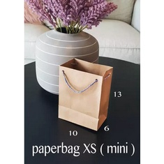 paperbag mini polos ukuran 10 x 13 paper bag XS coklat tas kertas samson kraft bag parfum souvenir