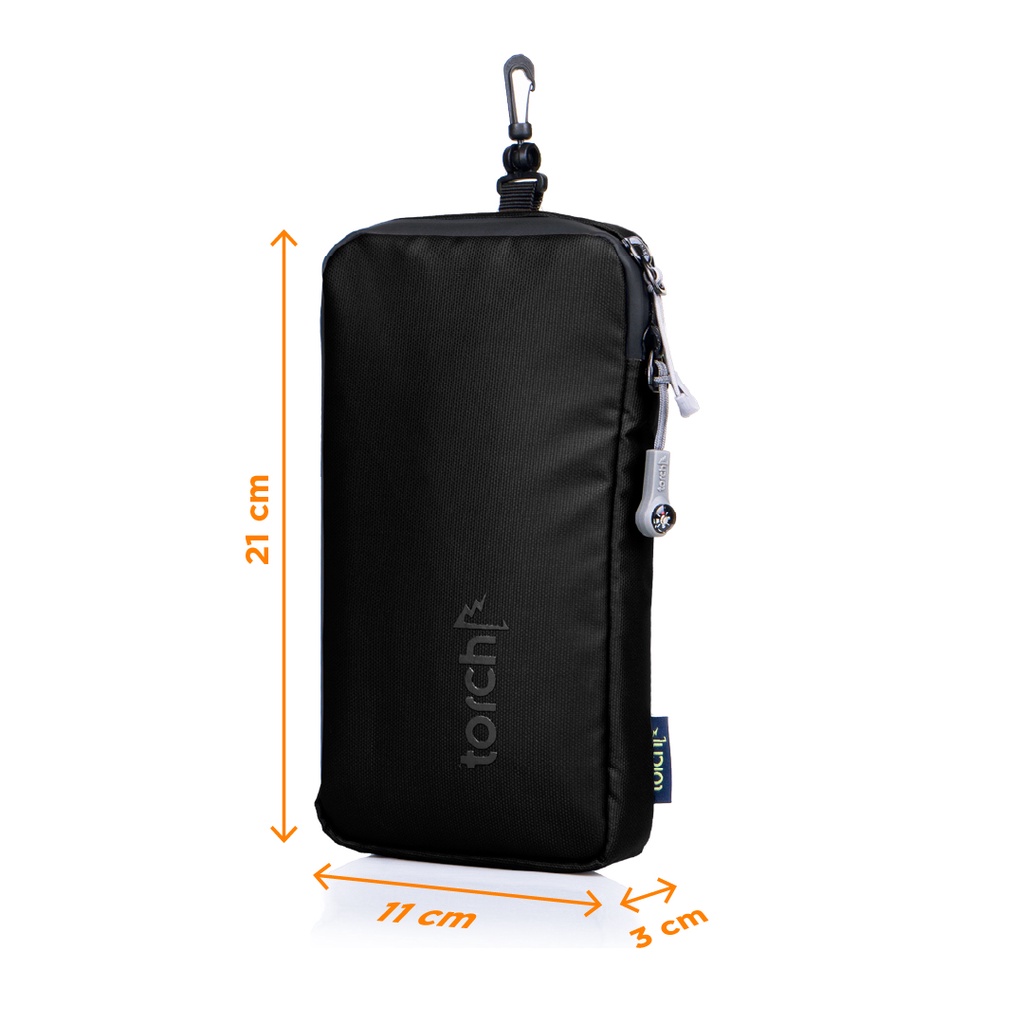 TORCH Pouch Kabel Charger Handsfree - Travel Pouch Organizer Maehwa