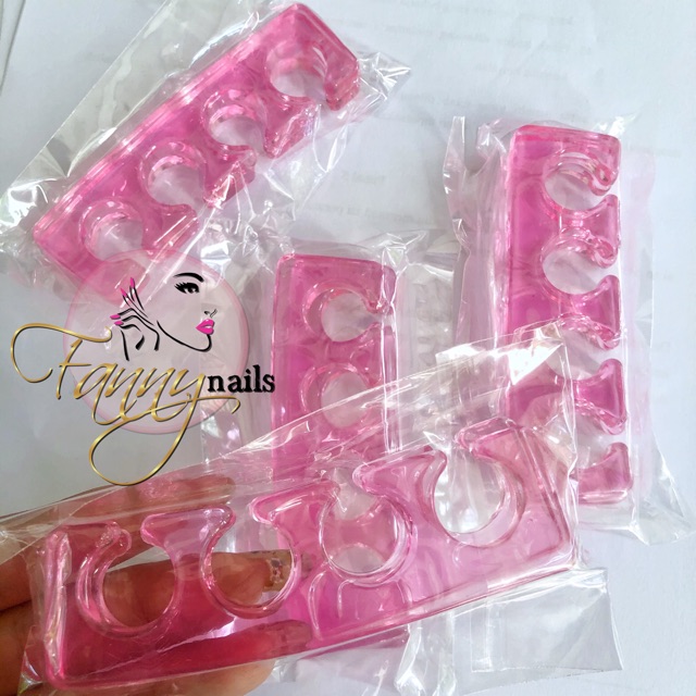 Separator pembatas kuku silikon karet jelly kaki tangan / silicone nail separator manicure pedicure