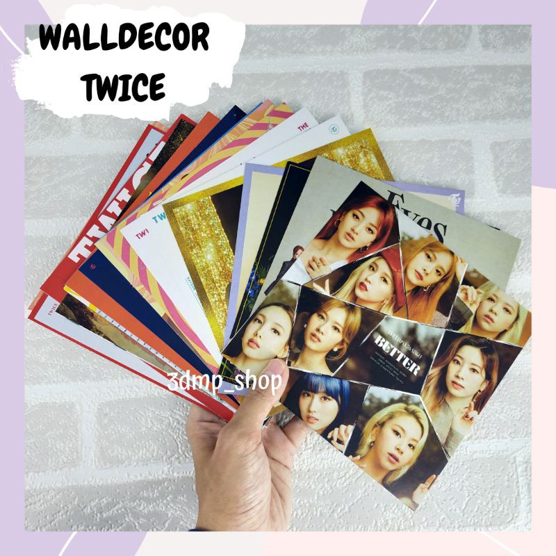 [20 Lembar] Walldecor Hiasan Dinding Twice Album