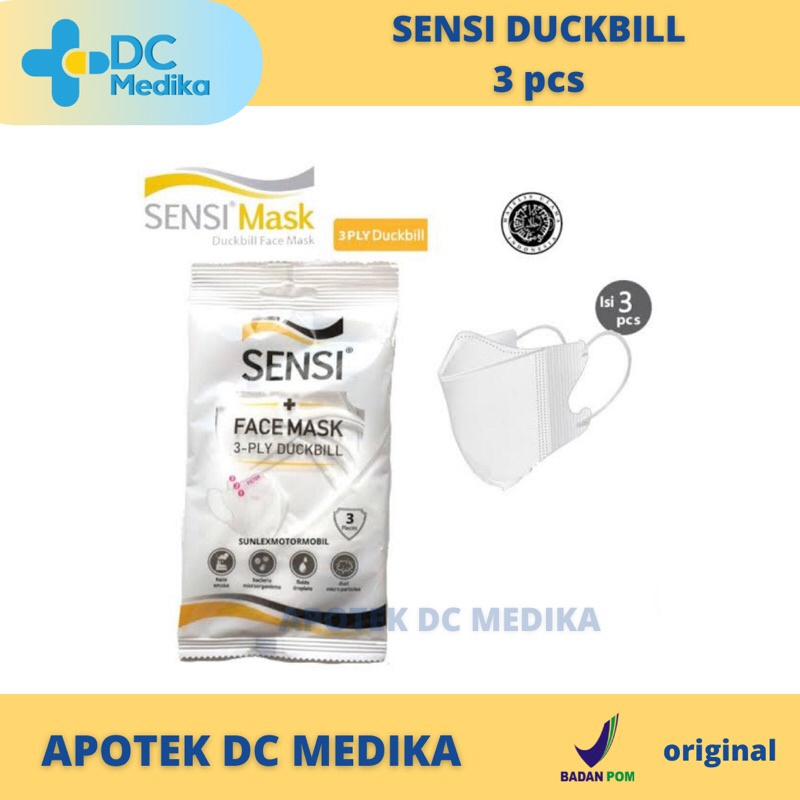 Masker sensi duckbill isi 3