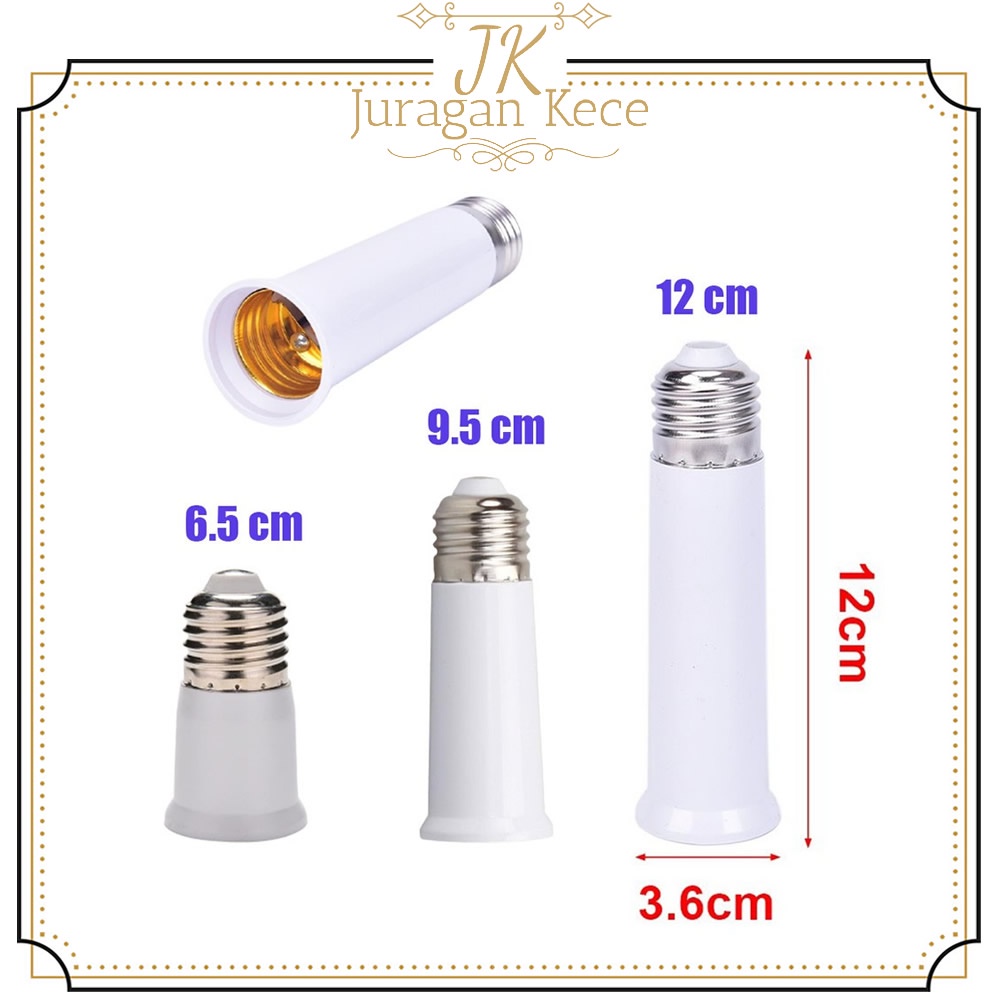 Fitting Sambungan Lampu Downlight LED Fiting Extension Pemanjang Lamp Holder Pioline Fitting Sambung