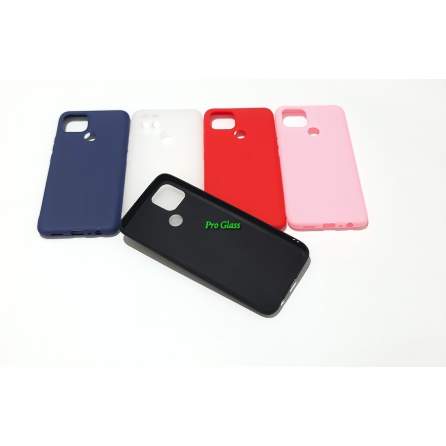 C107 Oppo A15s Colourful Ultrathin Silicone Matte Soft Case