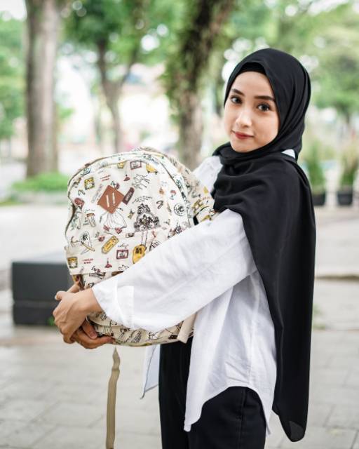 BACKPACK FASHION // taskanvasbdg - tas kanvas - tas ransel wanita - tas wanita - tas lucu - cewek