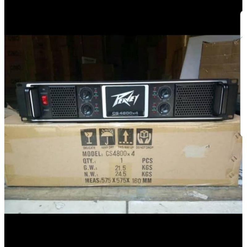 power peavey cs4800 cs 4800 4 channel amplifier