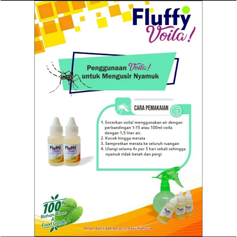 Fluffy Voila Penghilang Bau Kotoran Kucing, Pengusir Serangga Rayap Kecoa Semut, Pengusir tikus