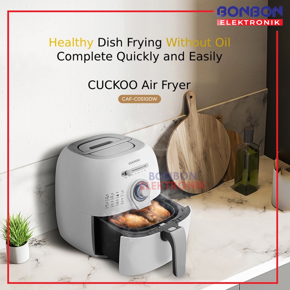 CUCKOO Air Fryer CAF-C0510DW 2.9L Mesin Penggoreng Tanpa Minyak