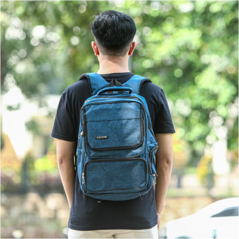 Polo felix tas ransel laptop SMP SMA Kuliah Kerja Kantor Ransel Pria Mode 2022 Ransel Laptop 14 Inci Tas Punggung Travel Bisnis Pria Tas Sekolah Nilon Tahan Air untuk Ransel Anak Laki-laki Baru