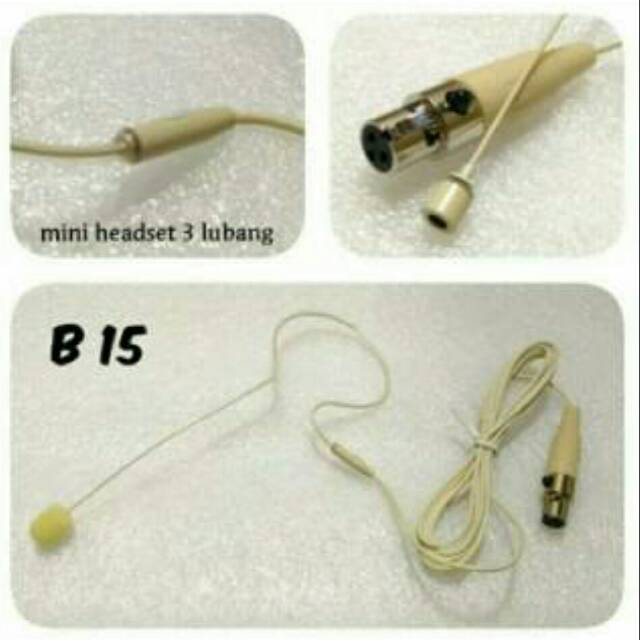 Headset Mic Lidi jack kaki 3 khusus dipasang di 1 telinga