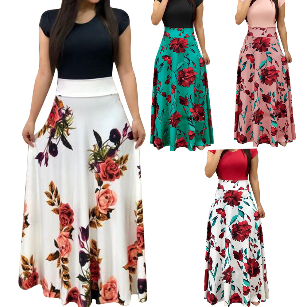 long skirt flower print
