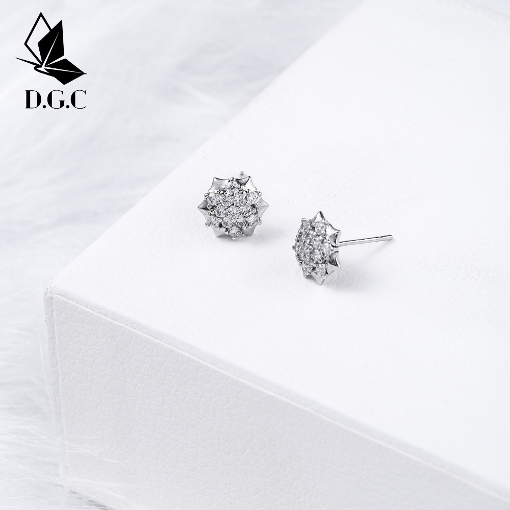 ♥️D.G.C✨Anting Wanita Titanium Tusuk Anti Karat Tindik Earrings Korea Premium Silver Aksesoris Murah D277