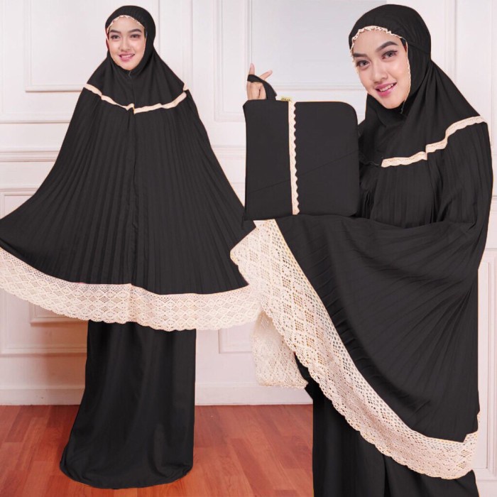 mukena plisket/ mukena remaja dewasa/mukena plisket murah/muke