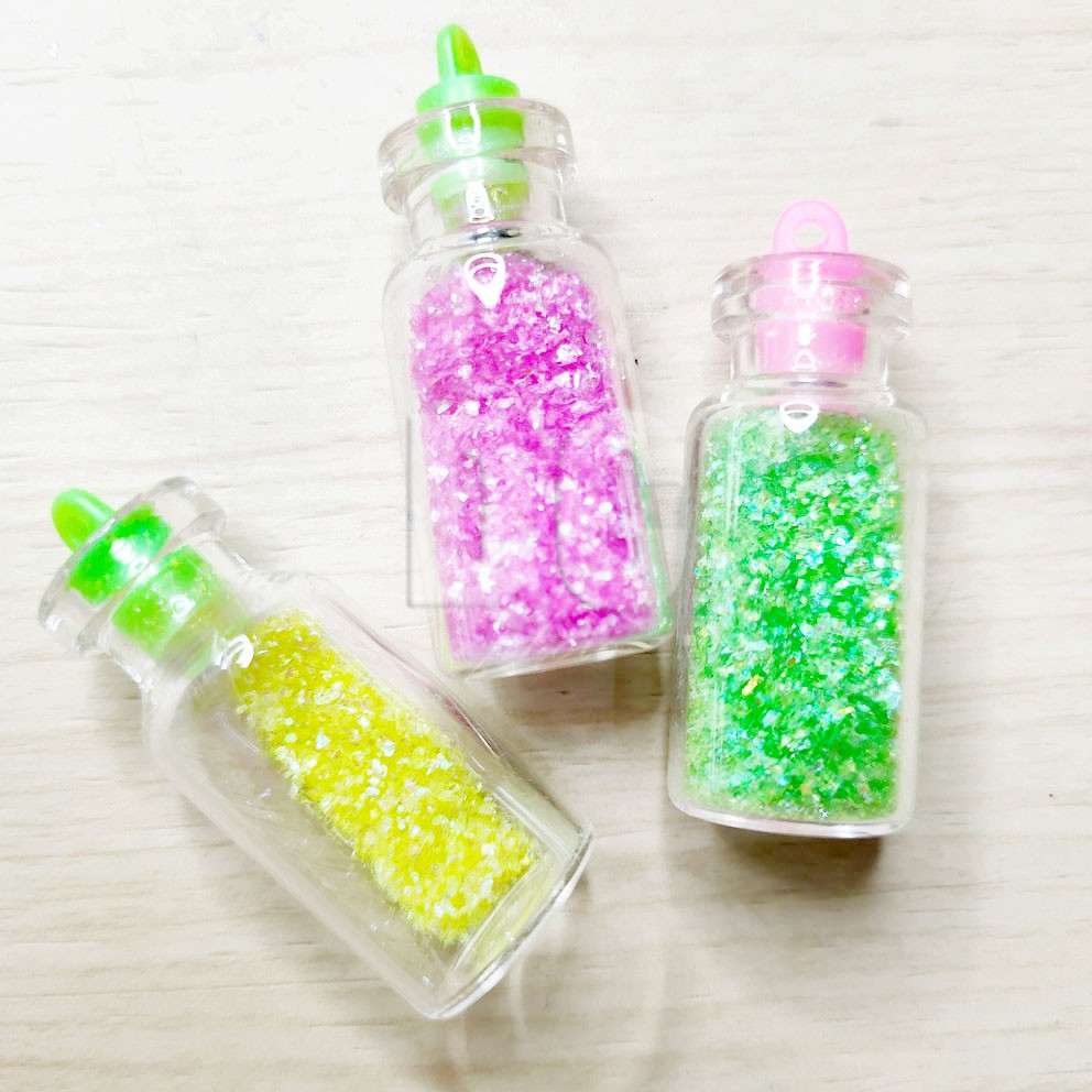 MURAH!!! GLITTER POWDER 3in1 SEQUIN BINTANG HATI SLIME NAIL ART RESIN