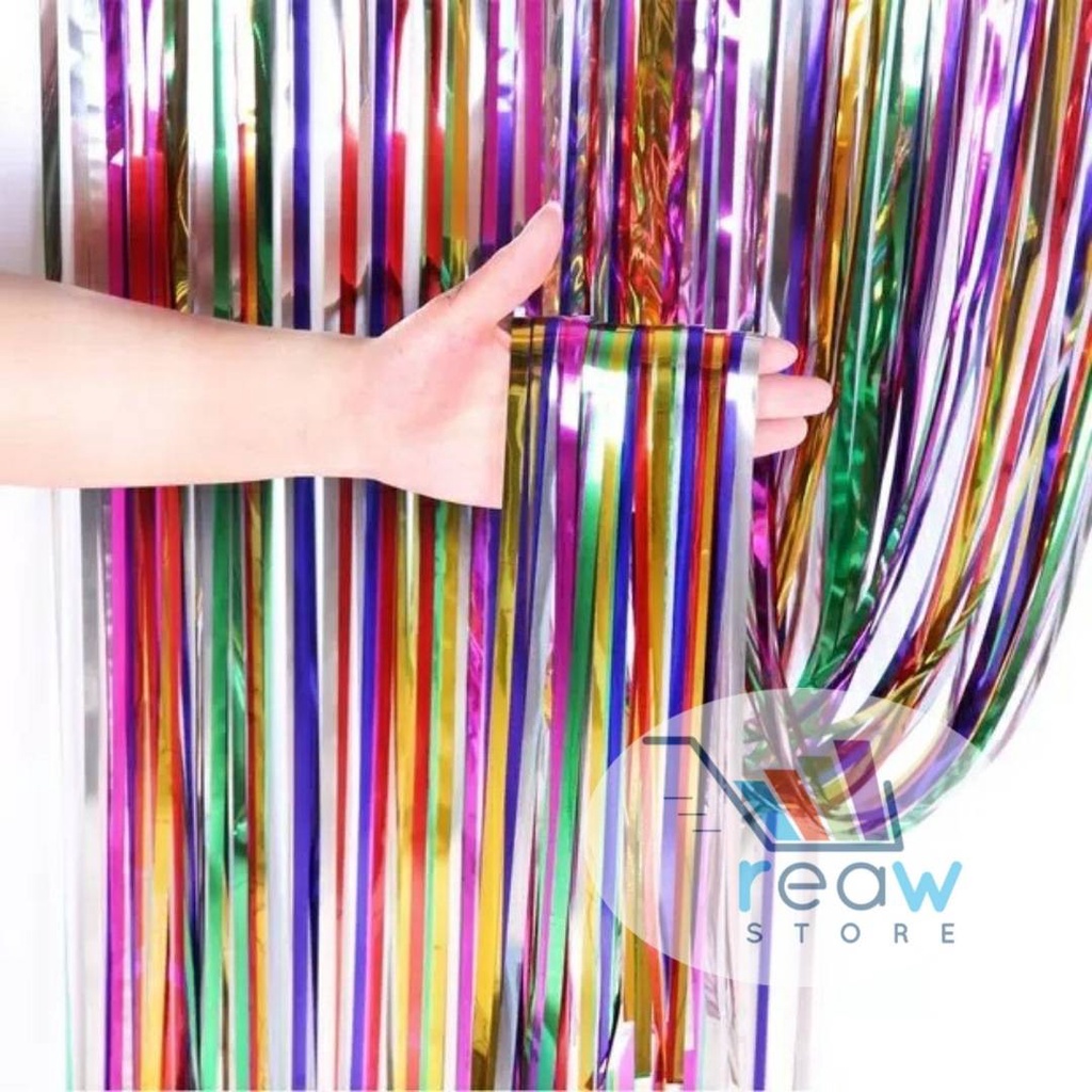Tirai Foil / Curtain Slinger Foil / Backdrop Foil Rainbow