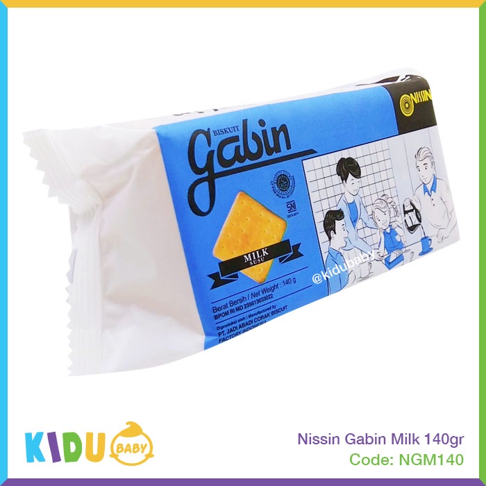 Nissin Gabin Cheese / Milk / Original 140gr Kidu baby