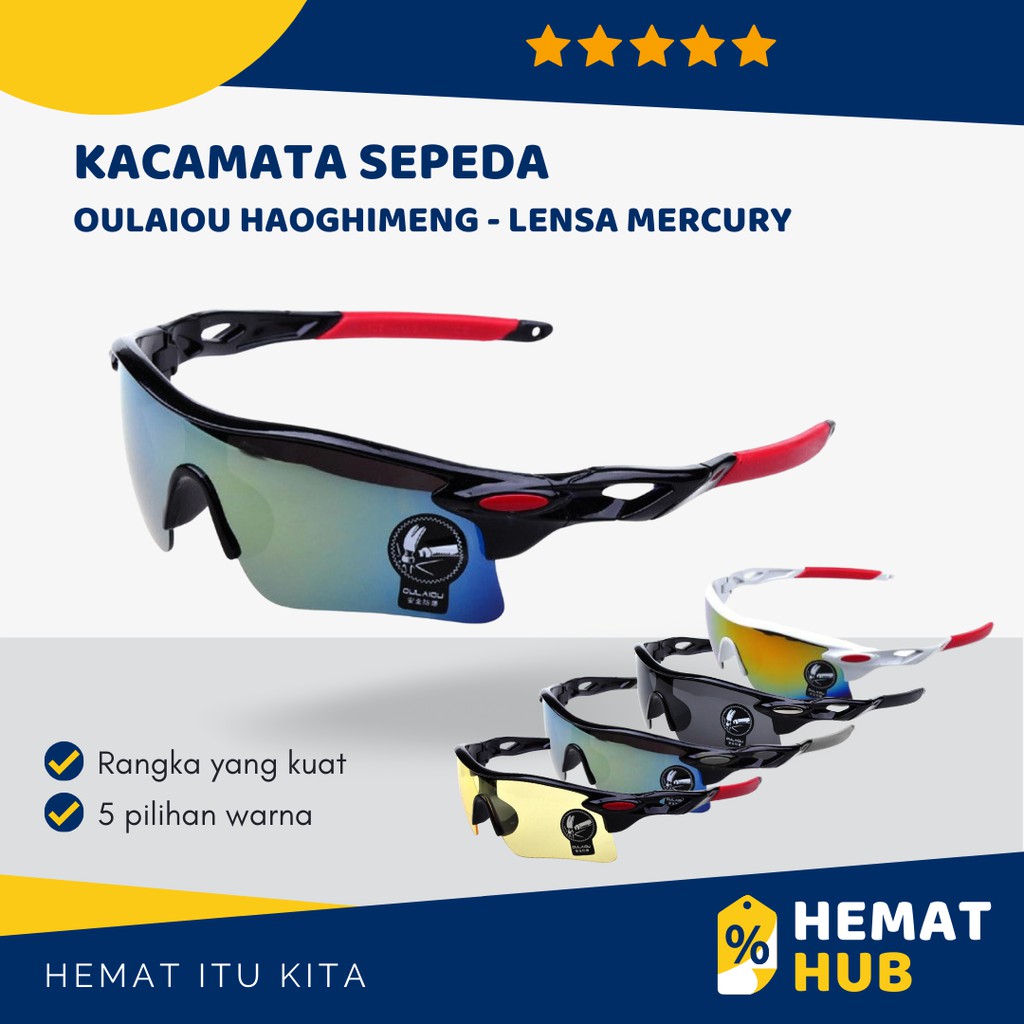 Kacamata Sepeda Lensa Mercury Anti Silau Olahraga Motor