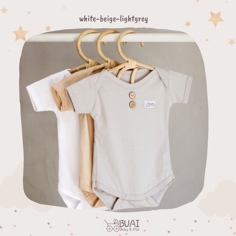 BUAI- Baju bayi JUMPER / ROMPER / JUMSUIT / HARGA PROMO-WH-BE-LG
