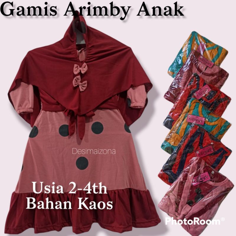 GAMIS ANAK ARIMBY,MATT KAOS,SIZE:M L XL,ESTIMASI USIA 2-4 TAHUN,tergantung postur tubuh anak