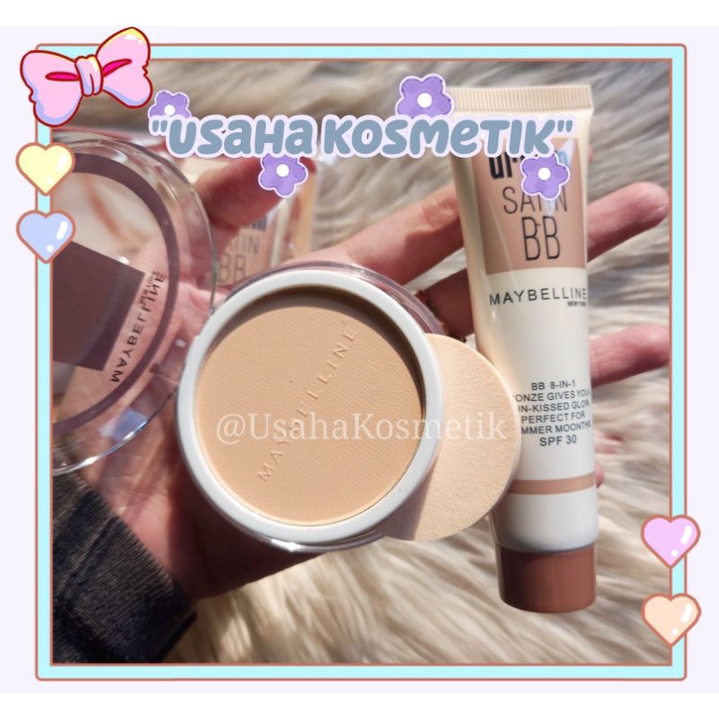 PAKET MAYBELLINE BEDAK  + FOUNDATION | CONTOUR STICK NO. 3348 | 3356