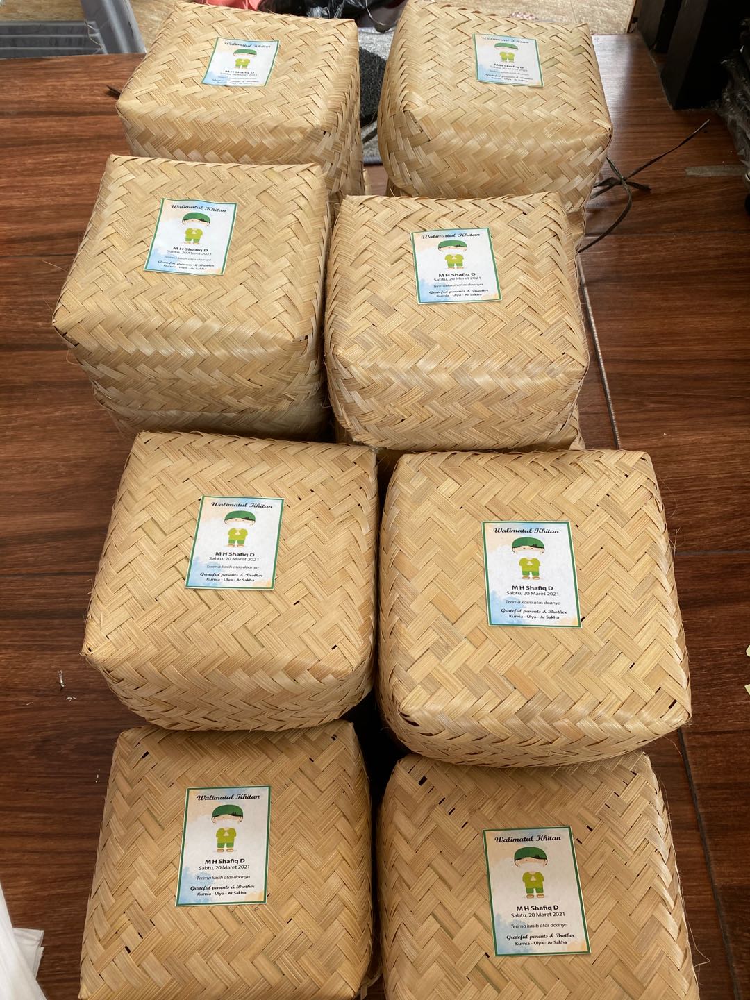 Besek Bambu 20*20*11 Besek Nasi Bambu