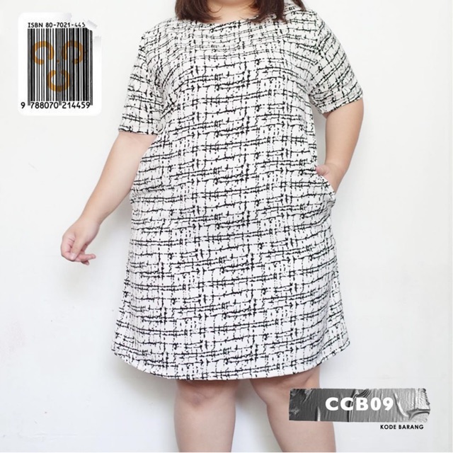 DRESS NIRMANA PUTIH (BIG SIZE)