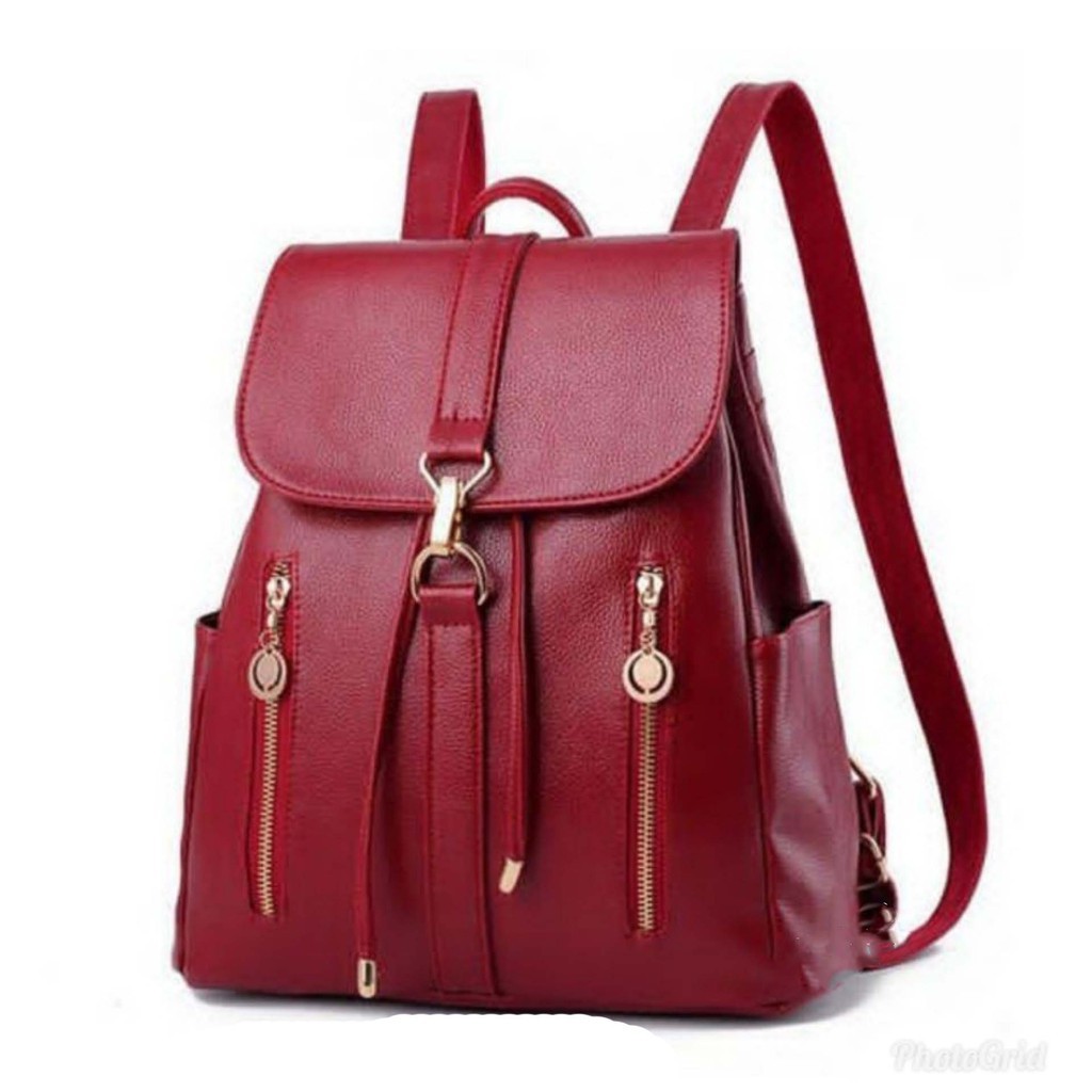 GRATIS ONGKIR    Tas backpack wanita ransel kunci kait seleting berdiri HDS    TERBARU