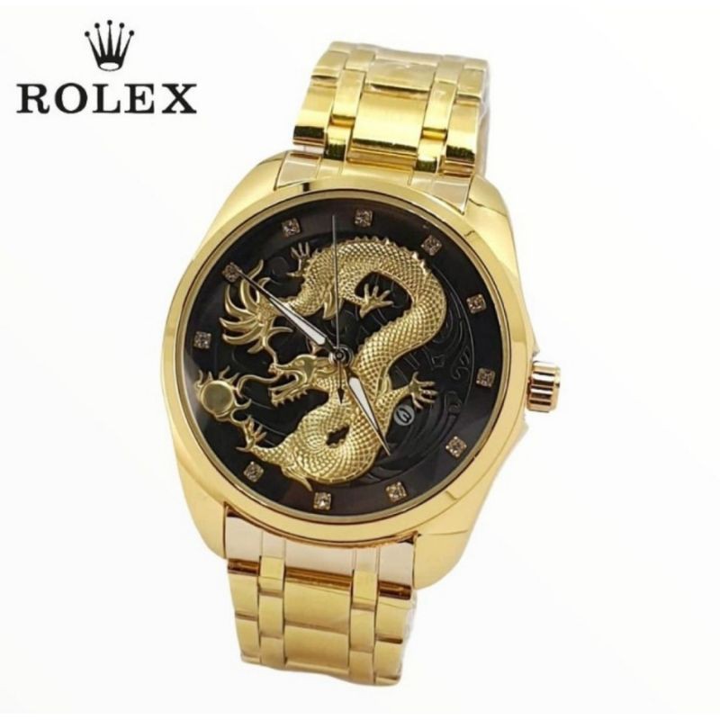 TERLARIS  JAM TANGAN PRIA ROLEX NAGA RANTAI TANGGAL AKTIF