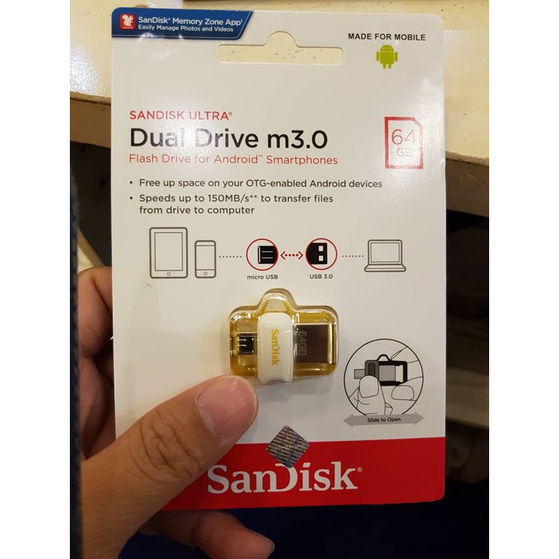 SANDISK OTG FLASHDISK 64GB USB 3.0 / FLASHDISK OTG 64GB USB 3.0