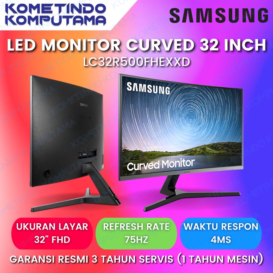 LC32R500FHEXXD SAMSUNG LED 32&quot; LC32R500FHEXXD 32 inch CURVED MONITOR FHD HDMI GARANSI RESMI