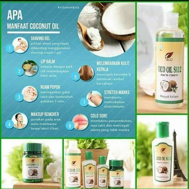 Sr12 Vico Oil Vco Virgin Coconut Oil 100 Minyak Kelapa Murni Kaya Manfaat Shopee Indonesia