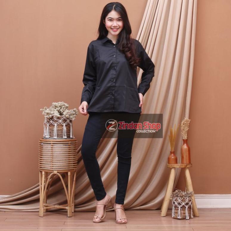 Kemeja Wanita Polos Lengan Panjang ▪ JPK.20Au22ι