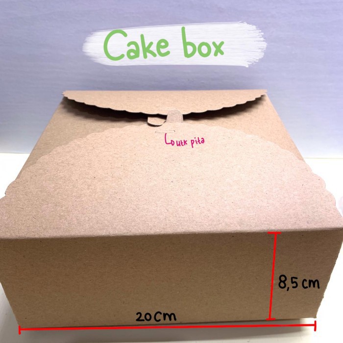 CAKE BOX MULTIFUNGSI BOKS UNTUK GIFT MUFFIN MINI CAKE