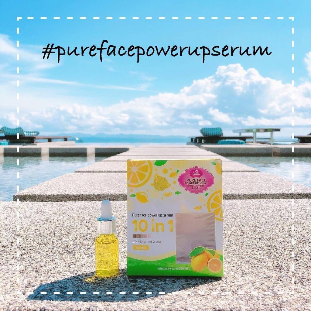 PURE FACE POWER UP SERUM by JELLYS Thailand 10ml