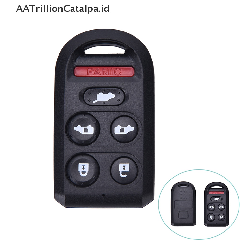 Aatrillioncatalpa Rumah / Casing Kunci Remote Mobil 6 Tombol Plastik Warna Hitam Untuk HONDA Odyssey