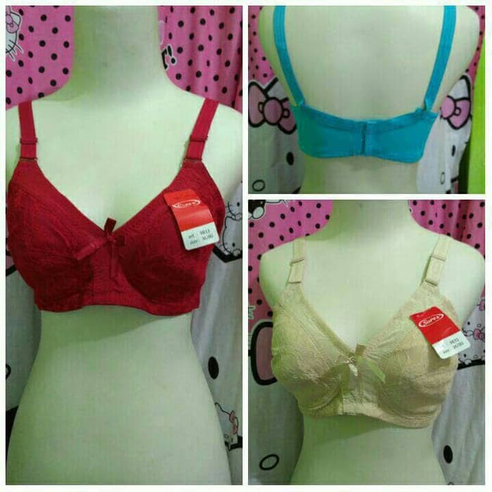 bra sorex jumbo tanpa kawat tanpa busa kait 3 kode 9833