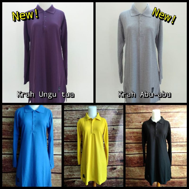 {PART 1} Krah POLO Pique XXL XXXL XXXXL 4L 4XL LD 120 Big size Jumbo Kaos Tunik Busui