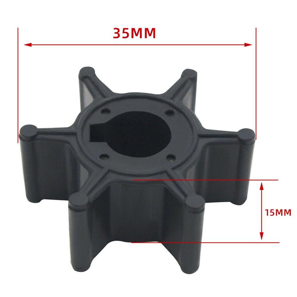 Populer Impeller Aksesoris Hitam Marine Yacht Boat Plastik Untuk Yamaha F2.5A/F2.5B/3A/Malta 2.5hp 3hp