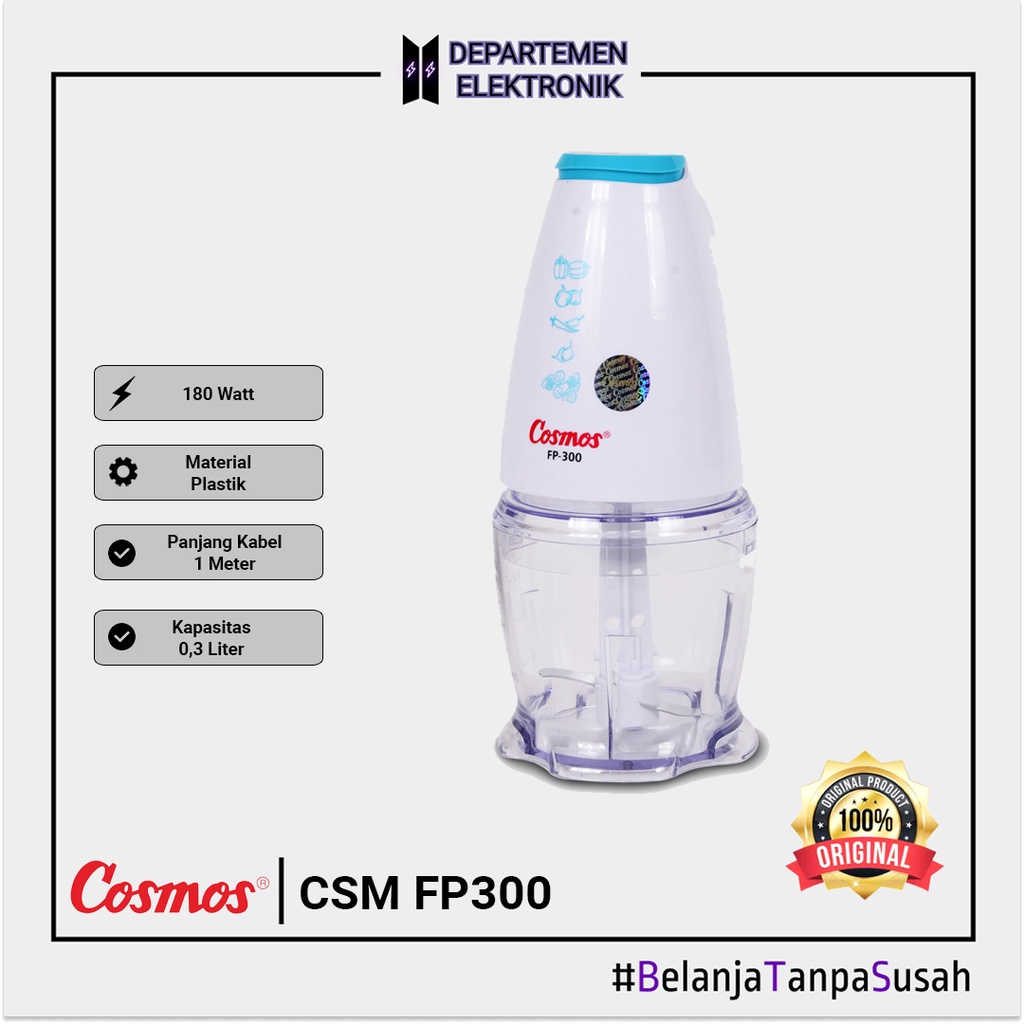 Cosmos FP 300 – Food Processor / Prosesor makanan MURAH BANGET / GARANSI RESMI