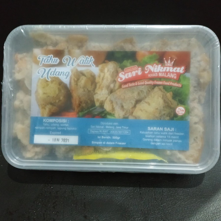 

Sari Nikmat, Tahu Walik Udang, 10 pcs, 500 gr