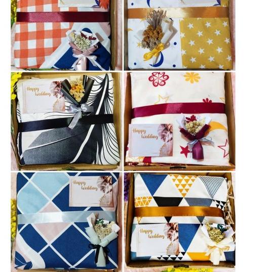 Terkini» hampers sprei/wedding gift/ hadiah ulangtahun / kado pernikahan / kado nikahan / kado ulang