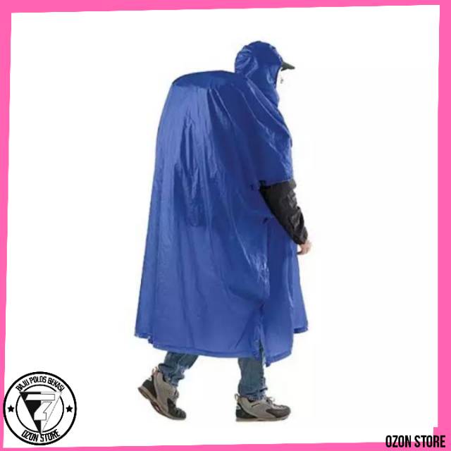 Elephant Jas Hujan Ponco Dewasa - Biru